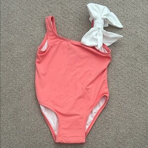 NWOT Beaufort Bonnet Company Coral Brookhaven Bow Swimsuit